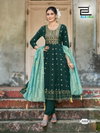 Batu Caves By Blue Hills Rayon Chanderi Foil Printed Kurti With Bottom Dupatta Wholesale Shop In Surat